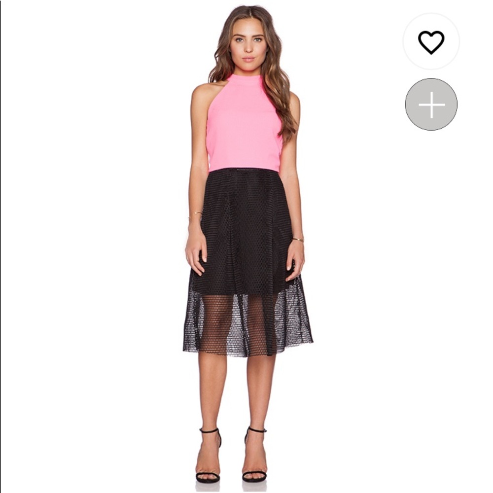 JOA Mesh Black Skirt